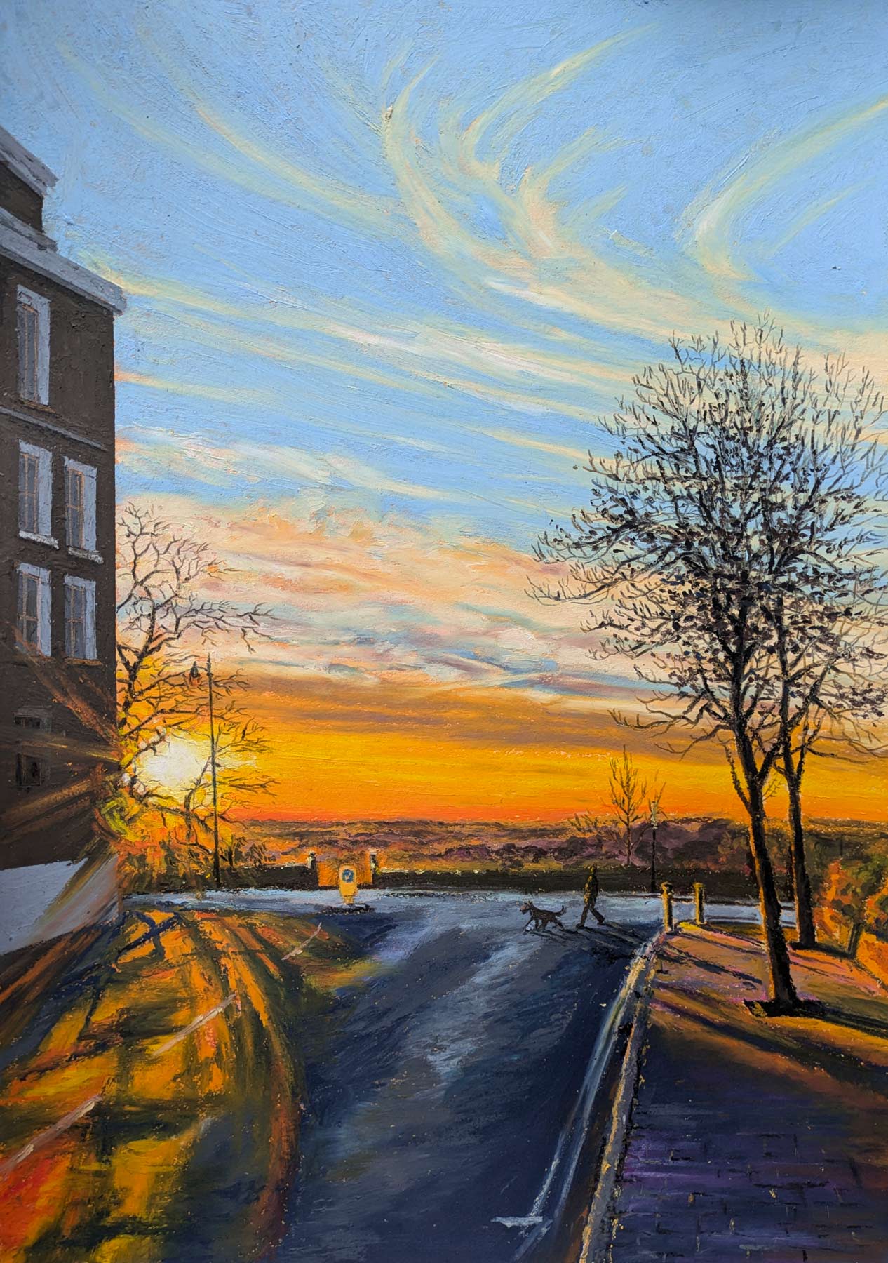 Walking into the evening calm