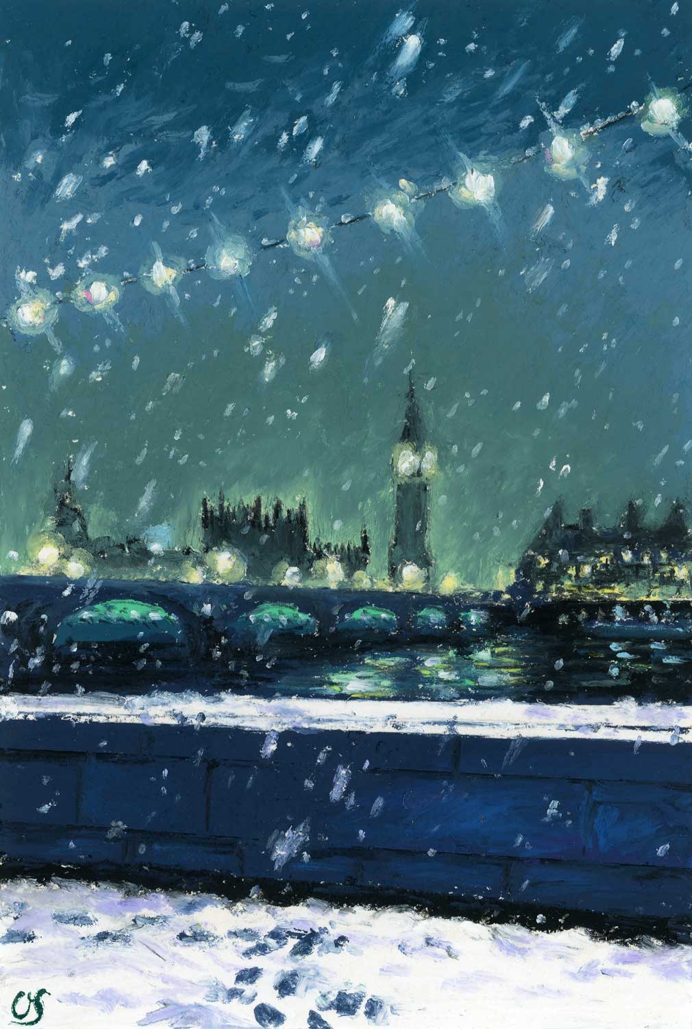 London’s frosty glow