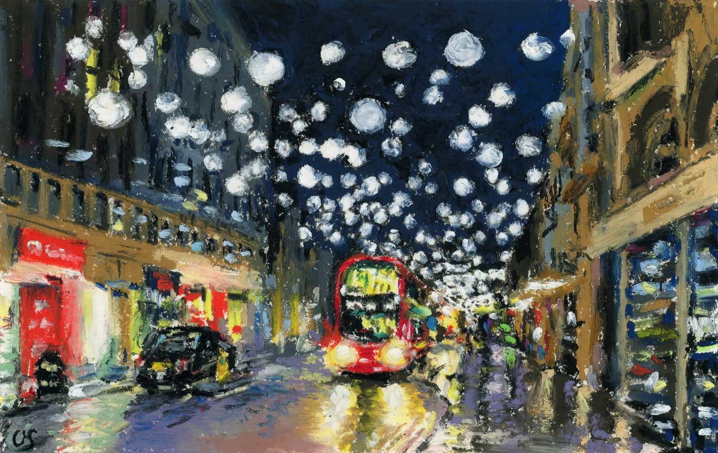 Evening lights of Oxford Street