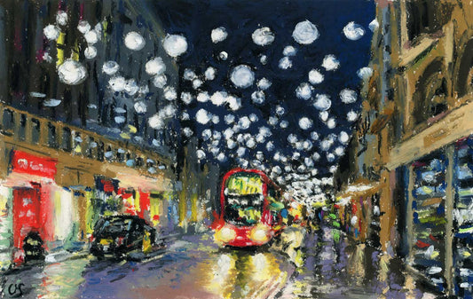 Evening lights of Oxford Street